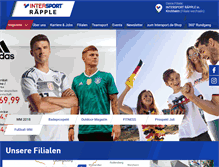 Tablet Screenshot of intersport-raepple.de